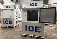Poubelle solide droite d'entreposage dans la glace de congélateur de porte de refroidisseur de glace de station service