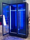 Réfrigérateur droit de refroidissement de porte en verre de fan pour le réfrigérateur d'affichage de boissons d'énergie de monstre de vente