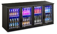 Congélateur de réfrigérateur en verre de Mini Drink Fridge Beer Cooler de porte du réfrigérateur 4 commerciaux de bière