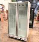 Réfrigérateur de refroidissement d'affichage de porte de fan en verre commerciale verticale de congélateur pour des boissons de bière