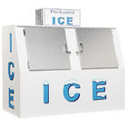 Les doubles portes obliques glacent le marchandiseur pour la glace mise en sac par station service stroaged