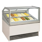 congélateurs ou réfrigérateurs à angle droit d'affichage de crème glacée des seaux 220V 10