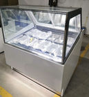 congélateurs ou réfrigérateurs à angle droit d'affichage de crème glacée des seaux 220V 10
