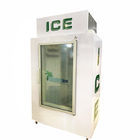 Congélateur en verre d'intérieur de stockage de sac de glace de porte de grands dans la glace conteneurs commerciaux d'entreposage