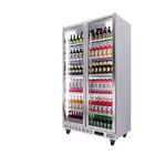 Réfrigérateur en verre de porte de boisson commerciale, 1 refroidisseur vertical d'affichage de porte