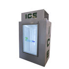Refroidisseur en verre commercial de glaçon de congélateur d'entreposage dans la glace de porte à vendre