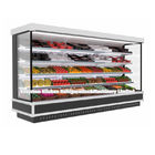 Réfrigérateur ouvert droit d'affichage de boisson de rideau aérien d'affichage de supermarché de Multi-plate-forme ouverte commerciale de réfrigérateur