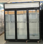 Matériel de réfrigération en verre droit de réfrigérateur de congélateur de porte d'épicerie