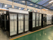 Réfrigérateur en verre commercial d'affichage d'aliments surgelés de congélateur de 3 portes avec le refroidissement de fan