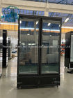 Un réfrigérateur/réfrigérateur plus frais de stockage de porte d'équipement de boisson verticale en verre d'affichage