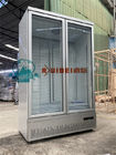 Refroidisseur droit d'énergie douce de capacité élevée de boissons du réfrigérateur 3 d'affichage en verre transparent froid commercial de porte pour le beverag