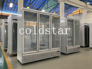 Congélateur de réfrigérateur plus frais droit de réfrigérateur d'affichage de boisson en verre de portes du prix usine 3