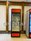 Congélateur de réfrigérateur en verre droit d'affichage de la porte 400L de supermarché commercial