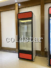 Congélateur en verre vertical d'affichage d'aliments surgelés de réfrigérateur de supermarché de porte
