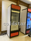 Étalage droit de congélateur de porte de -22C de crème glacée d'affichage de refroidisseur de réfrigérateur en verre commercial de supermarché