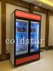 Étalage plus frais en verre des portes 1000L d'affichage de réfrigérateur commercial de boissons