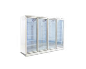 Boisson froide de refroidisseur d'étalage de réfrigérateur de magasin de porte d'affichage de boisson en verre droite commerciale de réfrigérateur