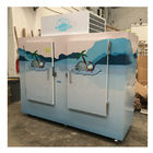Marchandiseur extérieur de glace, grands conteneurs de réfrigérateur d'entreposage dans la glace de porte à deux battants
