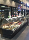 L'épicerie de supermarché le réfrigérateur d'affichage de libre service d'aliment cuits de vitrine avec la porte en verre de glissement