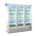 Congélateur de réfrigérateur plus frais droit de réfrigérateur d'affichage de boisson en verre de portes du prix usine 3