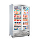 220V 1 2 3 4 réfrigérateur droit 1000L d'affichage de la porte R290 pour le supermarché