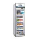 équipement commercial de réfrigérateur de porte du supermarché 400L de réfrigérateur d'étalage de congélateur droit en verre simple d'affichage