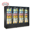 Congélateur en verre de porte du congélateur -18~-22° de supermarché d'aliments surgelés de réfrigérateur vertical d'affichage