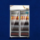 Réfrigérateur froid de réfrigérateur d'affichage de boissons de bière en verre de porte de supermarché de Comercial