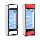 congélateur droit d'affichage de la porte 450L de boisson de refroidisseur en verre simple commercial d'étalage