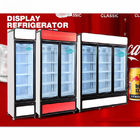 Étalage frigorifié par nourriture en verre commerciale de congélateur de porte de supermarché