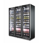 Couleur de noir de réfrigérateur de Shelfs de la boisson 5 de barre de réfrigérateur de bouteille en verre de réfrigérateur de boissons