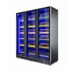 Réfrigérateur réfrigéré vertical d'affichage de bouteille à bière de refroidisseur de barre