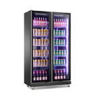 Refroidisseur droit de réfrigérateur d'affichage de bière de boisson de matériel de réfrigération commercial