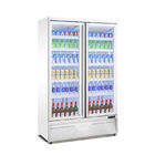 Refroidisseur droit de boisson d'affichage de réfrigérateur de porte simple verticale commerciale d'étalage