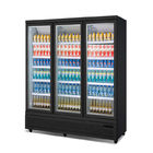 Refroidisseur en verre droit d'affichage de boisson non alcoolisée de la porte R290 pour le supermarché