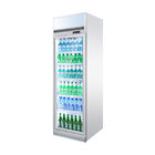 Réfrigérateur vertical de boisson de porte en verre simple de réfrigération