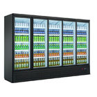 Réfrigérateur réfrigéré de boisson d'étalage de porte multi droite de supermarché