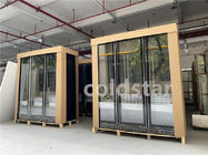 Réfrigérateur droit d'affichage de portes en verre commerciales de la barre 3
