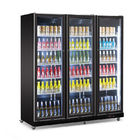 Le plein réfrigérateur en verre commercial d'affichage de porte a frigorifié le refroidisseur droit de boisson de bière d'étalage