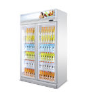 Le supermarché droit frigorifié présentent le réfrigérateur en verre de réfrigérateur de refroidisseur de boisson de bière de porte