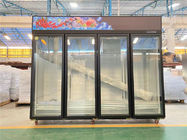 Congélateur vertical d'affichage de supermarché de refroidisseur droit commercial de crème glacée