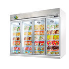 Matériel de réfrigération de supermarché 1 refroidisseur vertical de réfrigérateur d'affichage de 2 3 4 portes