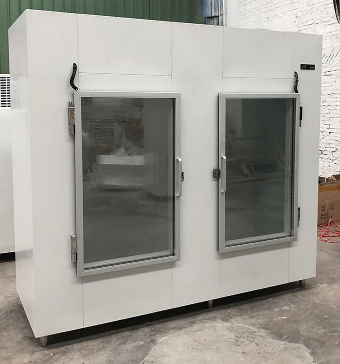 Le type froid de mur de marchandiseur d'intérieur de glace de deux portes a peint le corps en acier 6