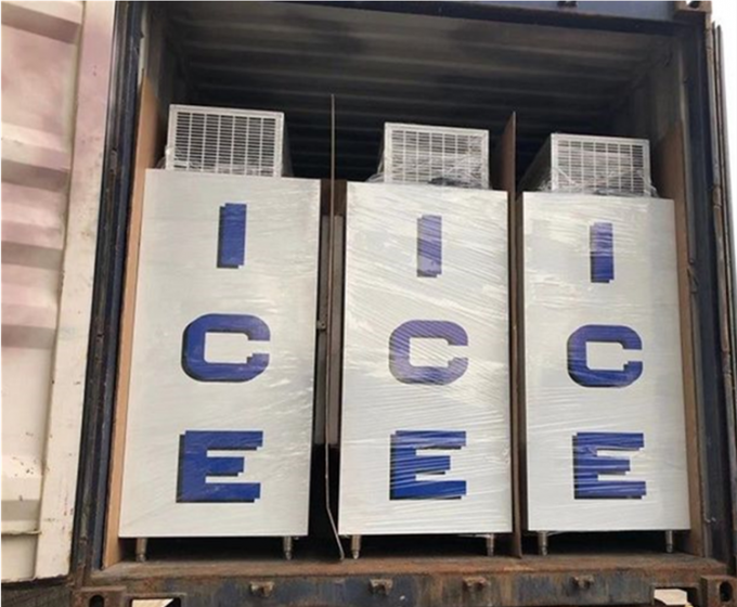 Congélateur solide simple extérieur 7 d'entreposage dans la glace de la porte 1400L