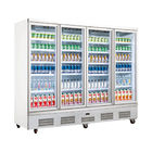 Réfrigérateur commercial de boisson de bâti inférieur, congélateur d'affichage de 4 portes