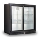 Réfrigérateur froid de bureau de boissons de barre d'affichage du réfrigérateur 2 de porte de dos de barre plus fraîche intégrée de barre