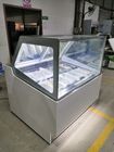 Congélateur commercial d'affichage de congélateur d'affichage de crème glacée de réfrigérateur de glace à l'eau