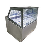 Étalage commercial de congélateur de Gelato de réfrigérateur d'affichage de crème glacée de porte coulissante