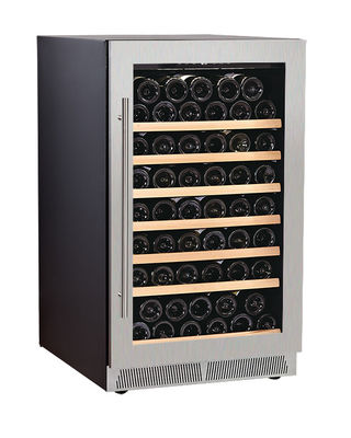 Bouteilles simples du réfrigérateur 86 de cave de la zone 208L d'acier inoxydable