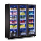 Matériel de réfrigération commercial de bière de 3 portes de refroidisseur vertical de boissons